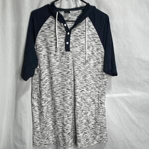 Moomphya Short Sleeve Raglan Hoodie L